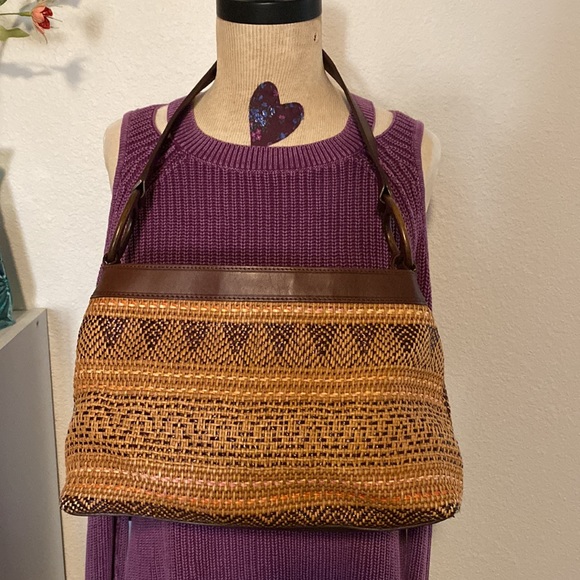 Fossil woven straw retro purse - Picture 2 of 10